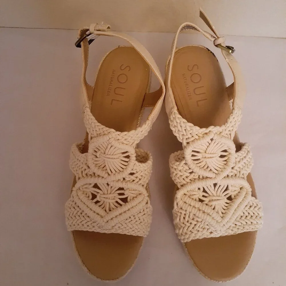 Soul by Naturlizer Macrame Wedge Sandals